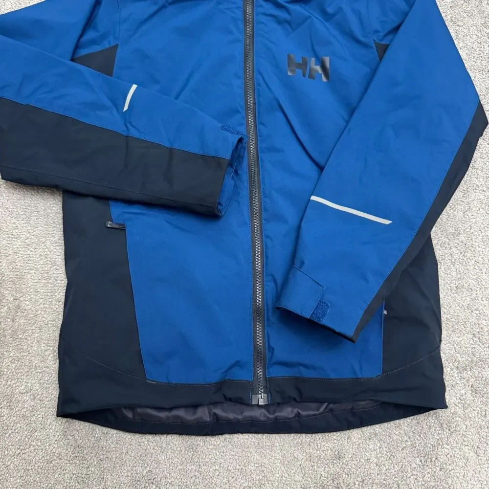 Helly Hansen Tech Primaloft Full Zip Hoodie Ski Snow Jacket Youth 12 Blue Winter